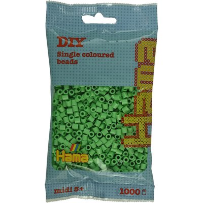 Sachet 1000 perles vert vif taille MIDI HAMA