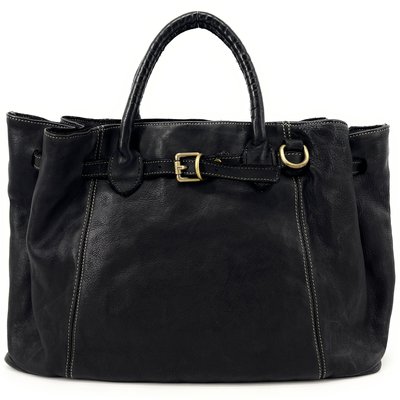 Grand sac cabas en cuir souple tannage végétale italien DEMETER OH MY BAG
