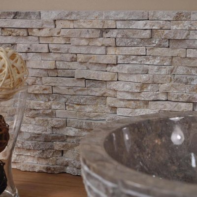 Parement marbre brut en pierre naturel WANDA COLLECTION