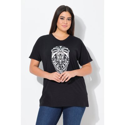 T-shirt oversize. Col V et manches courtes. ULLA POPKEN
