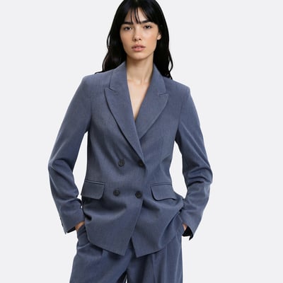 Blazer long croisé oversize LA REDOUTE COLLECTIONS