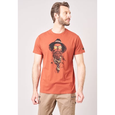 T-shirt homme imprimé crâne cowboy  CONQUEST DEELUXE