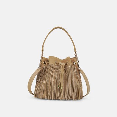 Sac à main frangé avec strass et double poignée ALMA EN PENA