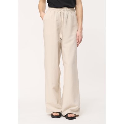Pantalon beige à taille élastiquée HUMILITY