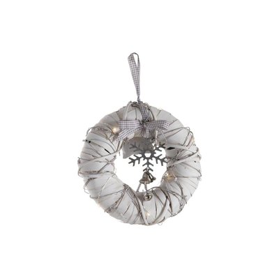 Couronne de porte lumineuse en bois AUBRY GASPARD