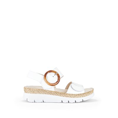 Sandales en cuir à talon compensé GABOR