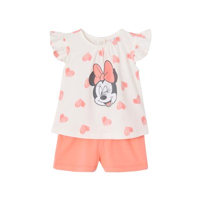 Ensemble Disney® t-shirt et short Minnie Coeurs VERTBAUDET