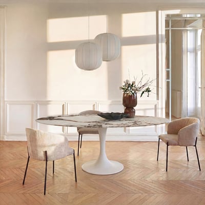 Elliptisch tafelblad van keramiek, lengte 170 cm, ELIPSO AM.PM