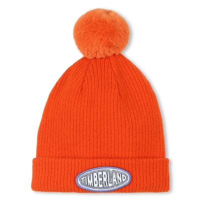 Bonnet tricoté avec des pompons en polaire TIMBERLAND