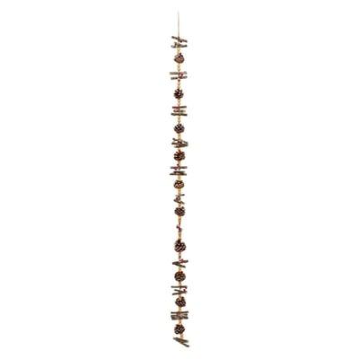 Guirlande pommes de pin et perles 1,5 m ATMOSPHERA