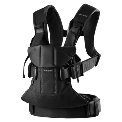 Porte bébé One coton mix noir BABYBJORN