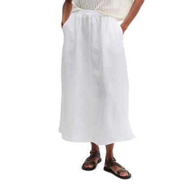 Jupe longue en lin A-Shape avec ceinture élastique MARC O'POLO
