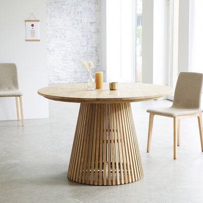 Table en teck massif ronde 4 pers.  VICTORIA BERAH GETAH