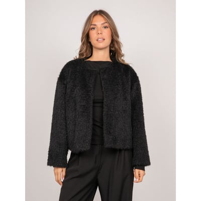 Veste Courte Maille Poil Long Usonia DONA LISA