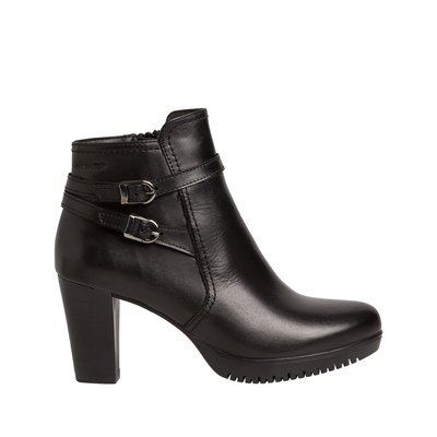 Bottines à talon, cuir TAMARIS