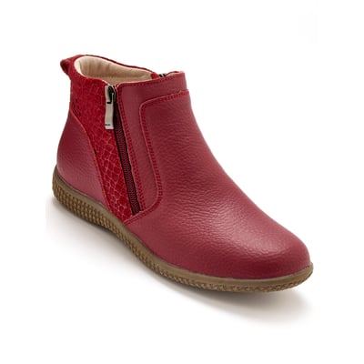 Boots cuir double zip PEDICONFORT