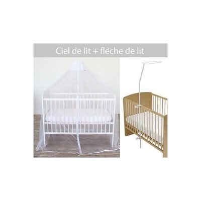 Ciel de lit moustiquaire + flèche de lit DOMIVA