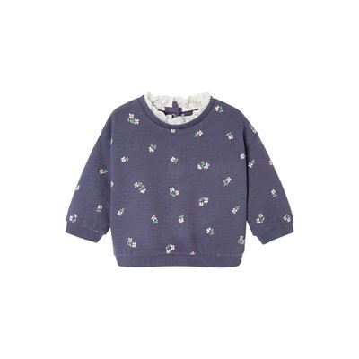 Sweat col en broderie anglaise VERTBAUDET