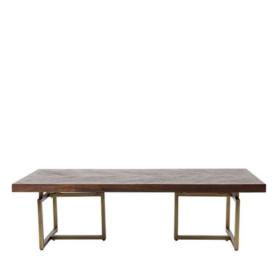 Table basse design bois et laiton - CLASS DUTCHBONE
