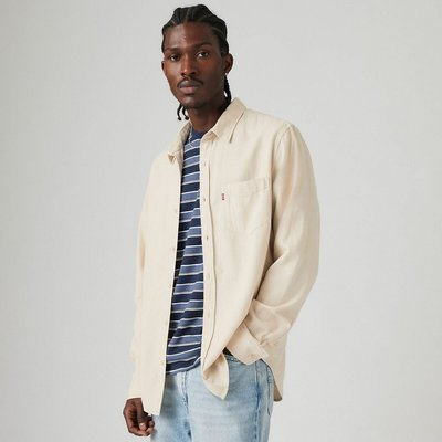 Cotton Linen Shirt in Regular Fit with Pocket LEVI'S