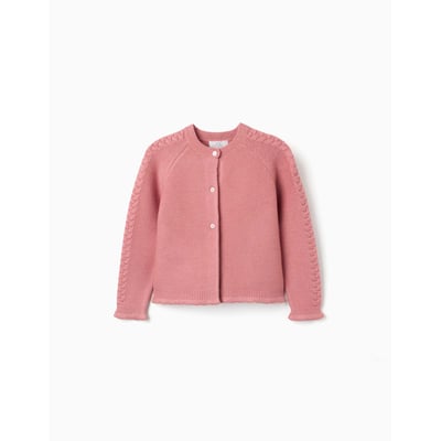Cardigan en maille avec détails torsadés ZIPPY