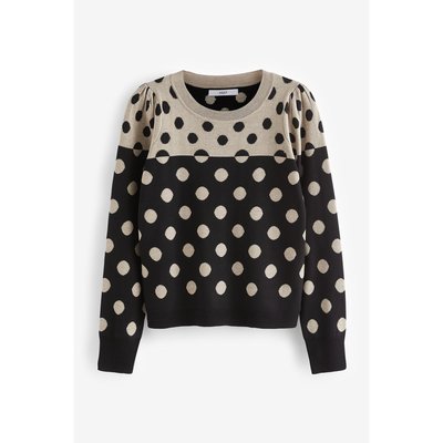 Pull ras du cou en maille manches longues NEXT