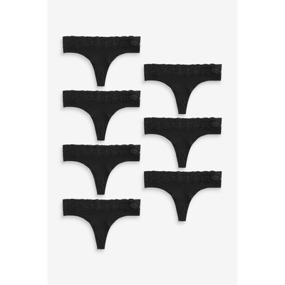 Strings en dentelle et coton, lot de 7 NEXT