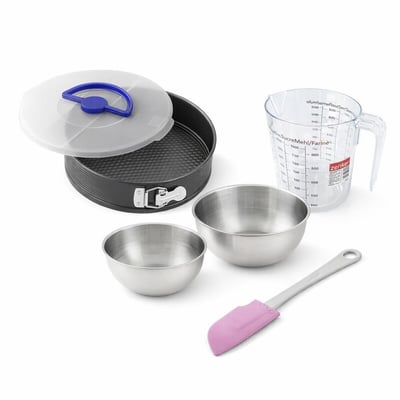 Set pâtisserie moule à manqué 26 cm, 2 bols à mixer, verre ZENKER
