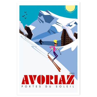 Poster de avoriaz 1800 porte du soleil HEXOA