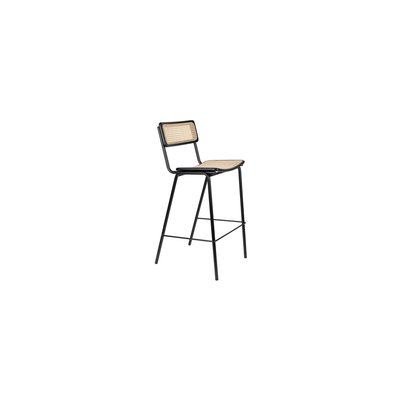 Chaise de bar en rotin et métal JORT ZUIVER