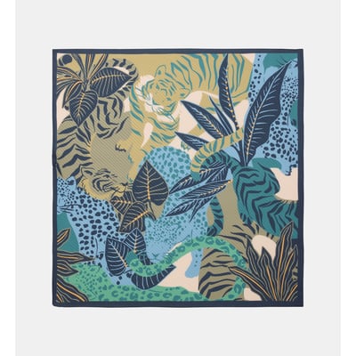 Carré plissé fauvelle à motif animalier GALERIES LAFAYETTE