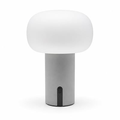 Lampe à poser LED sans fil rechargeable H 16.2 cm, métal et verre, LEA ALTASSINA