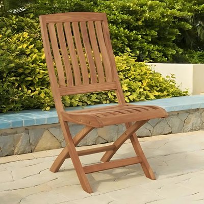Chaise pliante en teck massif Lisato WANDA COLLECTION