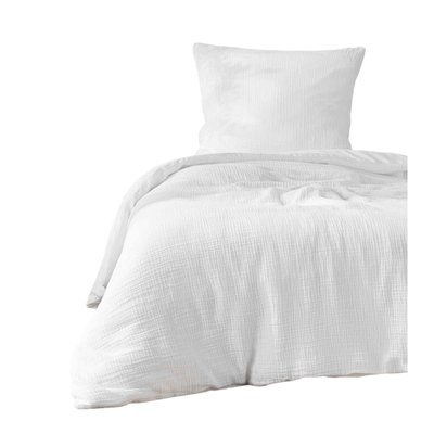Housse de couette + 1 taie Gaze de coton DOUCEUR D'INTÉRIEUR