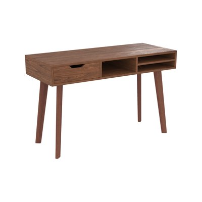 Bureau 1 tiroir et 3 niches en bois - MOKA RENDEZ-VOUS DÉCO