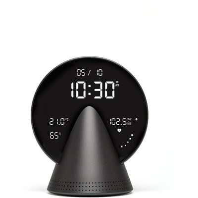 Radio réveil Conic Clock avec fonction Bluetooth Gris LEXON