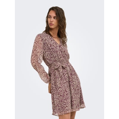 Robe courte, col V ONLY