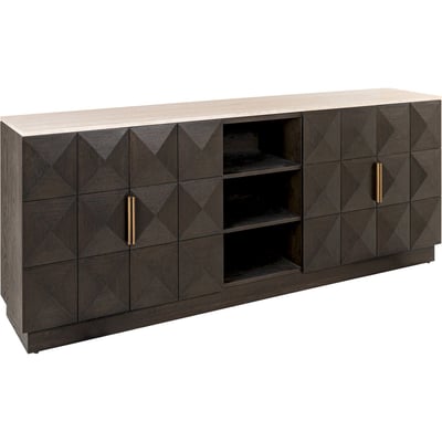 Buffet rectangulaire en bois avec plateau en marbre Claremont RECOLLECTION