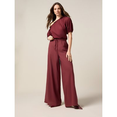 Pantalon palazzo réalisé en mousseline 100% coton OLTRE
