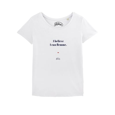 T-shirt I believe I can flemme - Taille L - Blanc LE FABULEUX SHAMAN