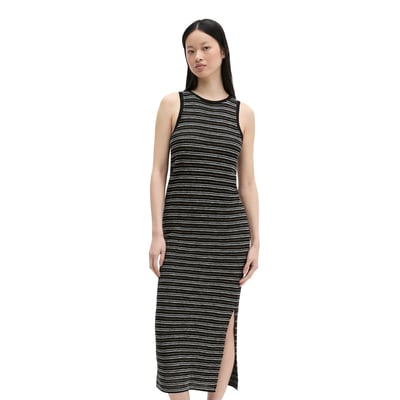 Robe ajourée slim en coton et lin mélangés MARC O'POLO