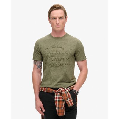 T-shirt avec motif en relief SUPERDRY