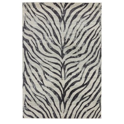 Tapis de salon moderne tissé plat AVON ZEBRA NOVATREND