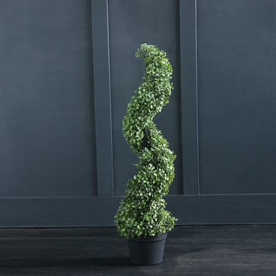 90cm Artificial Boxwood Spiral Topiary SO'HOME