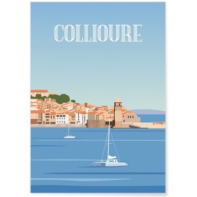 Affiche ville de Collioure L'AFFICHERIE