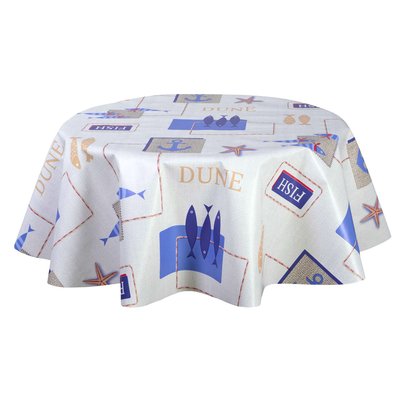 Nappe en toile cirée ronde Dune TOILINUX