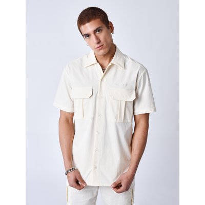 Chemise manches courtes uni texturé PROJECT X