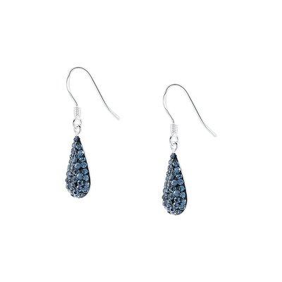 Boucles d'oreilles en argent 925 et cristal CLEOR