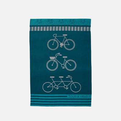 Torchon jacquard en coton EN SELLE COUCKE