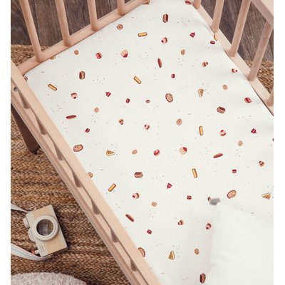Drap housse berceau en coton bio, GOURMANDISES KADOLIS